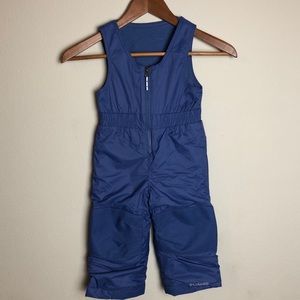 Columbia 2T Purple Snow Overalls with Outgrown